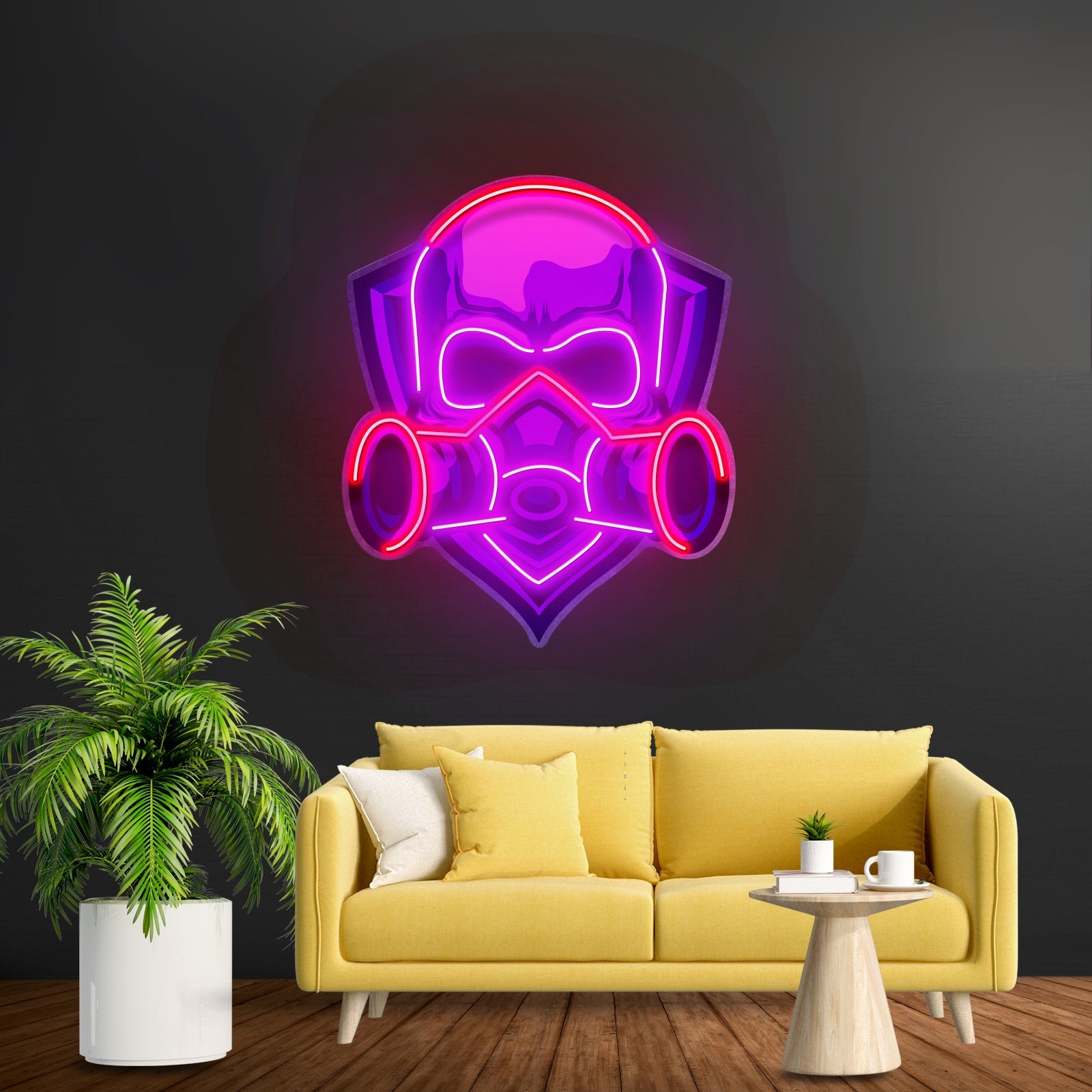 Skull Gas Mask Led Neon Sign Light Custom Led Signs - Shineneon
