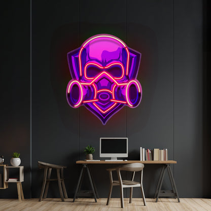 Skull Gas Mask Led Neon Sign Light Custom Led Signs - Shineneon