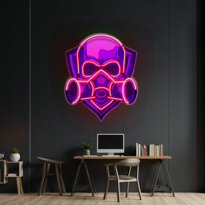 Skull Gas Mask Led Neon Sign Light Custom Led Signs