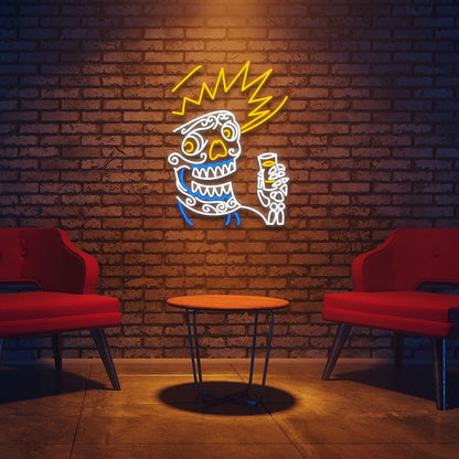 Skull Halloween Custom Led Neon Signs Wall Art Led For Wall | Shineneon