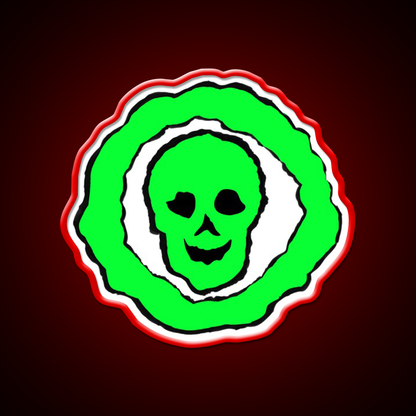 Skull Hemp Inspired Green Leaf Led Neon Sign Wall Decor Rgb Color - LED neon sign view 10