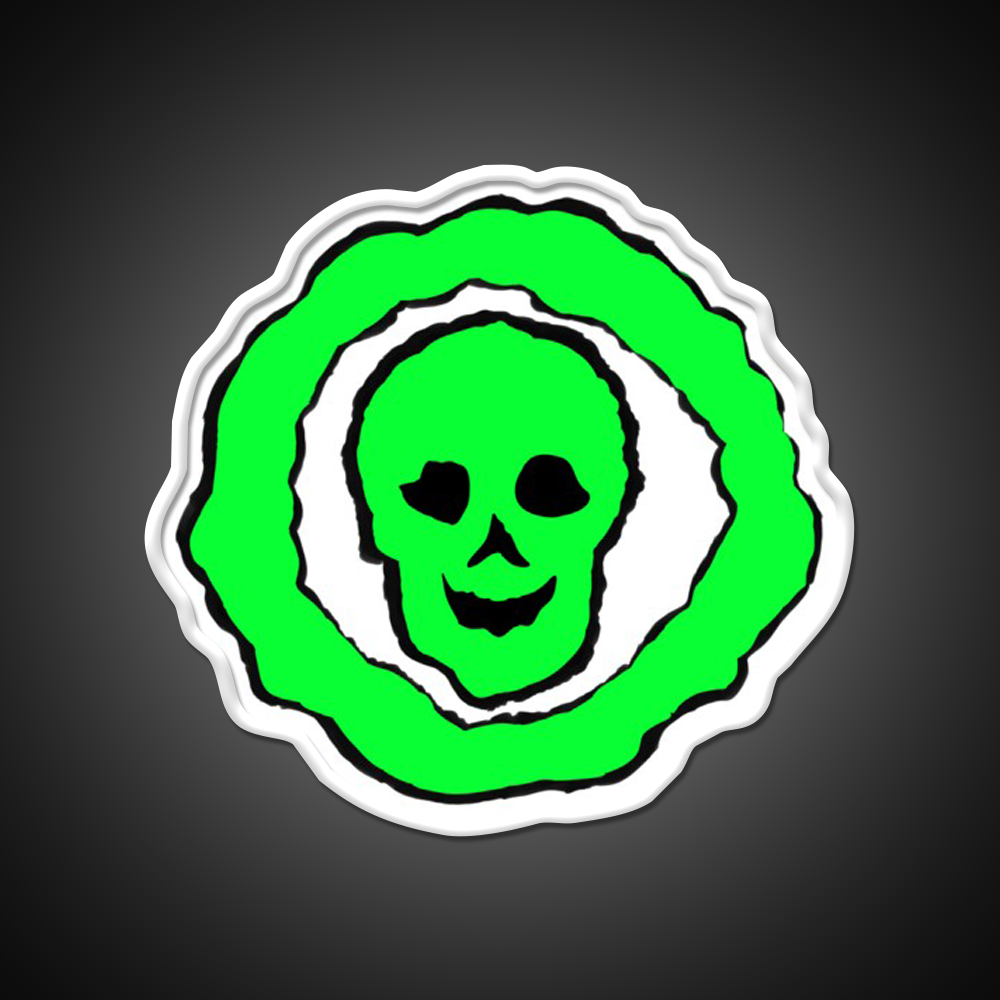 Skull Hemp Inspired Green Leaf Led Neon Sign Wall Decor Rgb Color - LED neon sign view 11