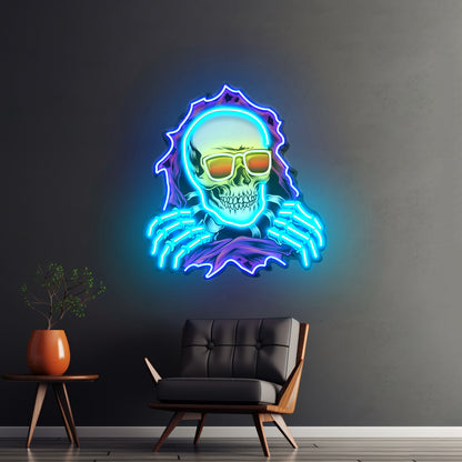 Skull Hole Led Neon Sign Light Custom Led Signs