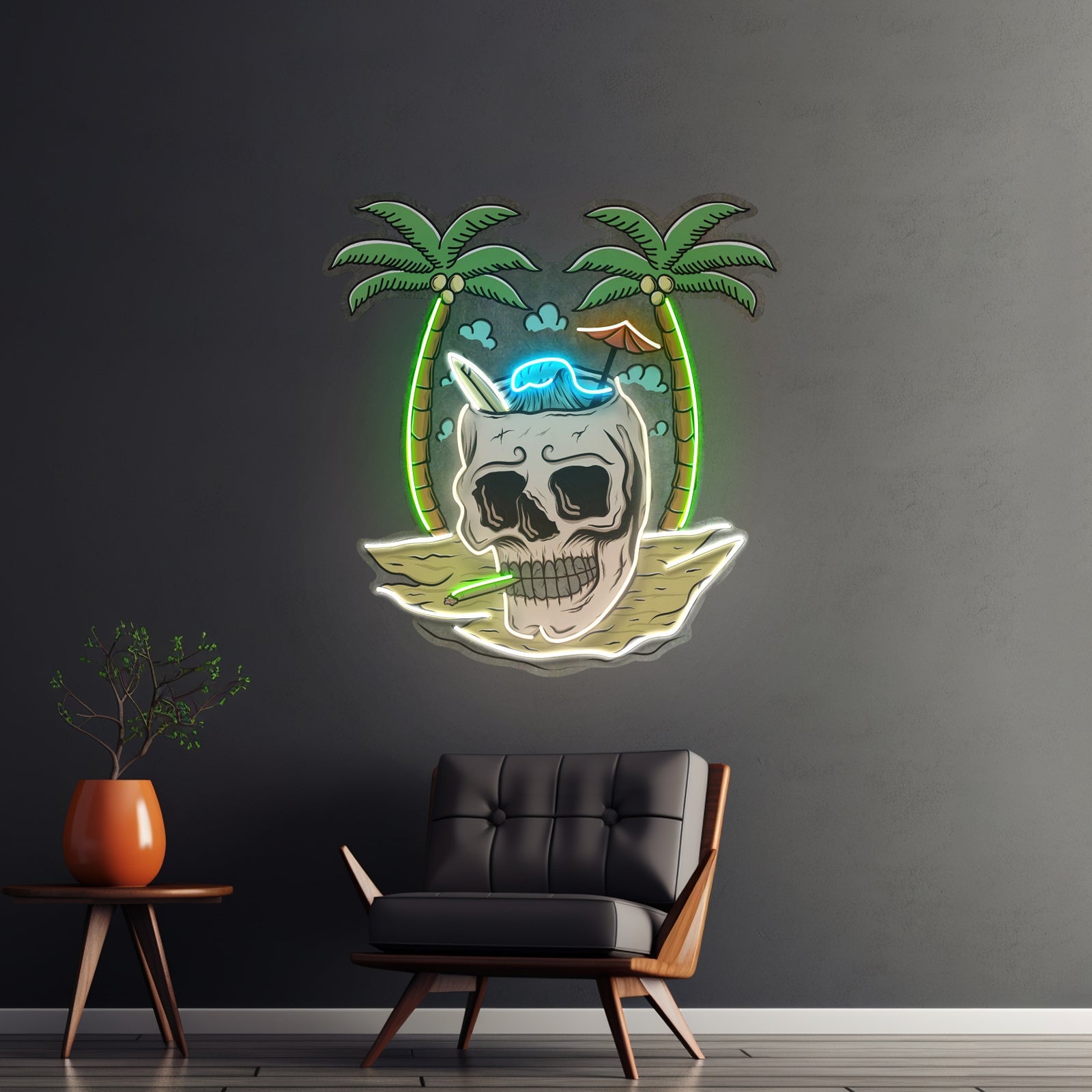 Skull Island Led Neon Sign Light Custom Led Signs - Shineneon
