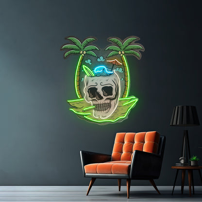 Skull Island Led Neon Sign Light Custom Led Signs