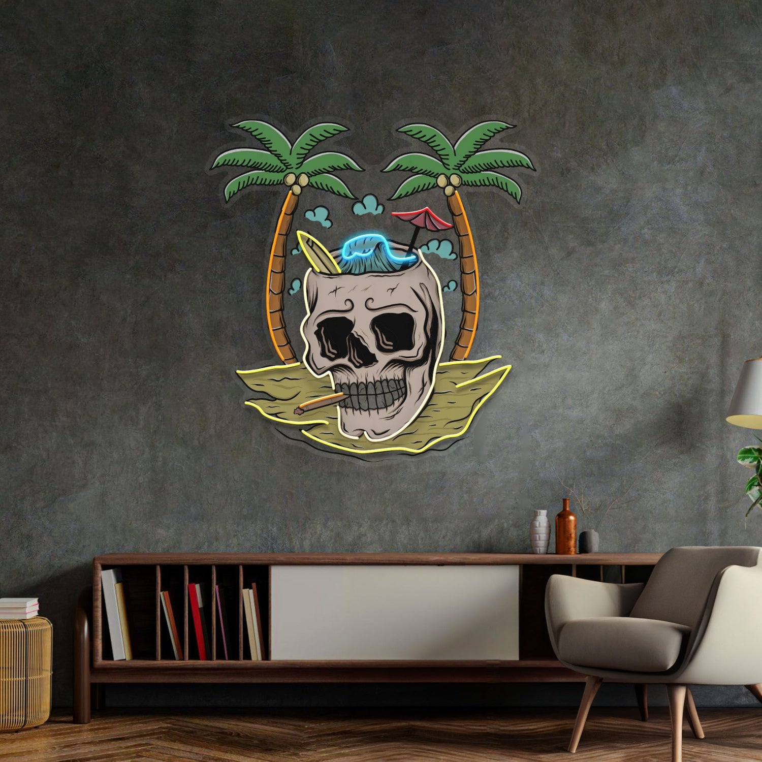 Skull Island Led Neon Sign Light Pop Art | Shineneon