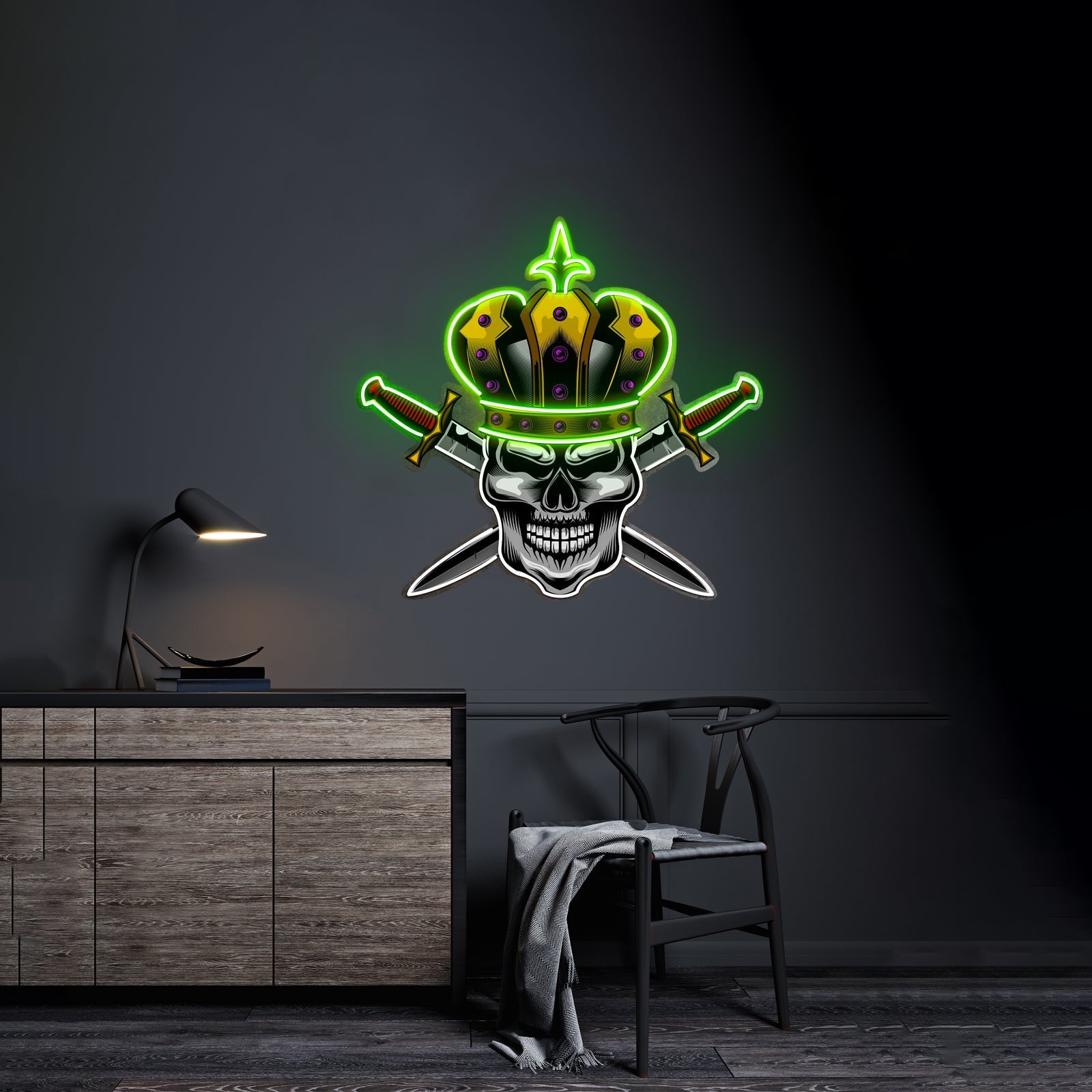 Skull King Led Neon Sign Light Custom Led Signs - Shineneon