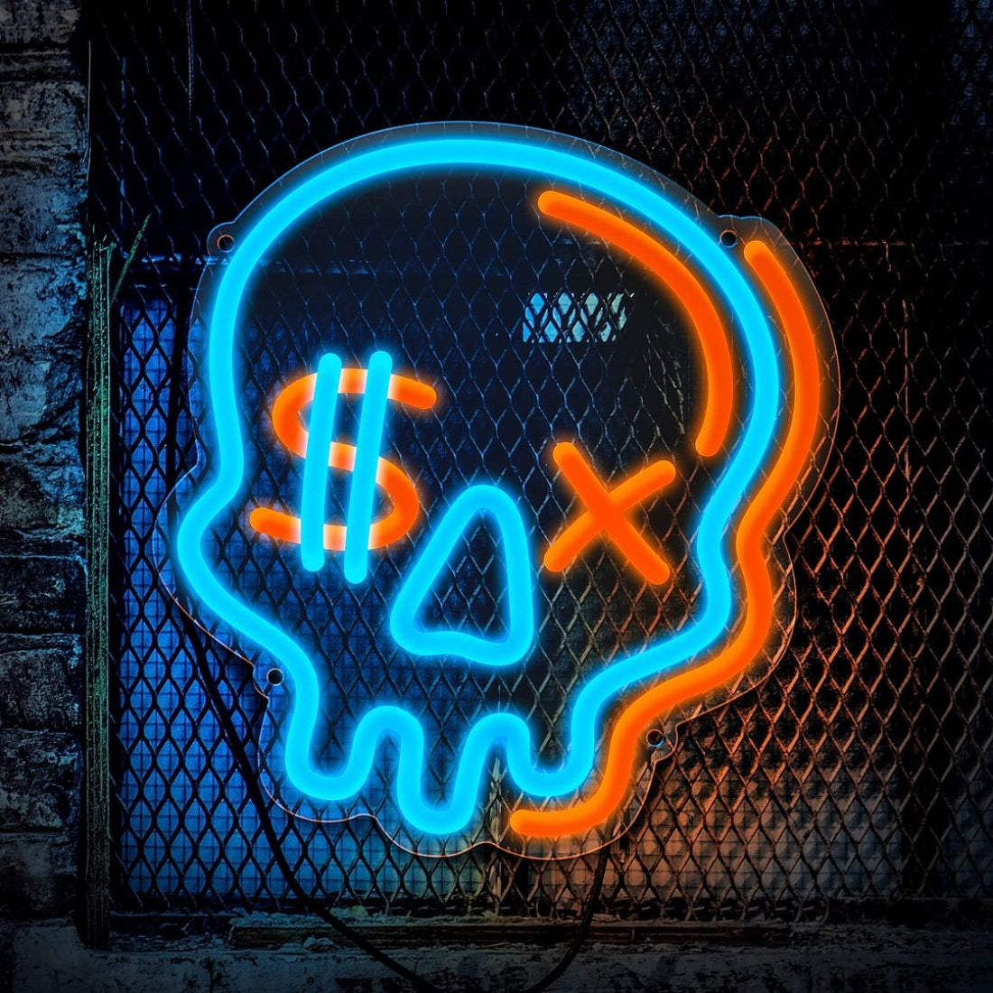 Skull Led Sign Business Neon Signs Wall Art