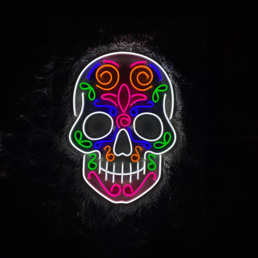 Skull Led Sign Wall Decor