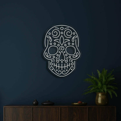 Skull Neon Reminder Of Lifes Edge And Vibrancy | Shineneon