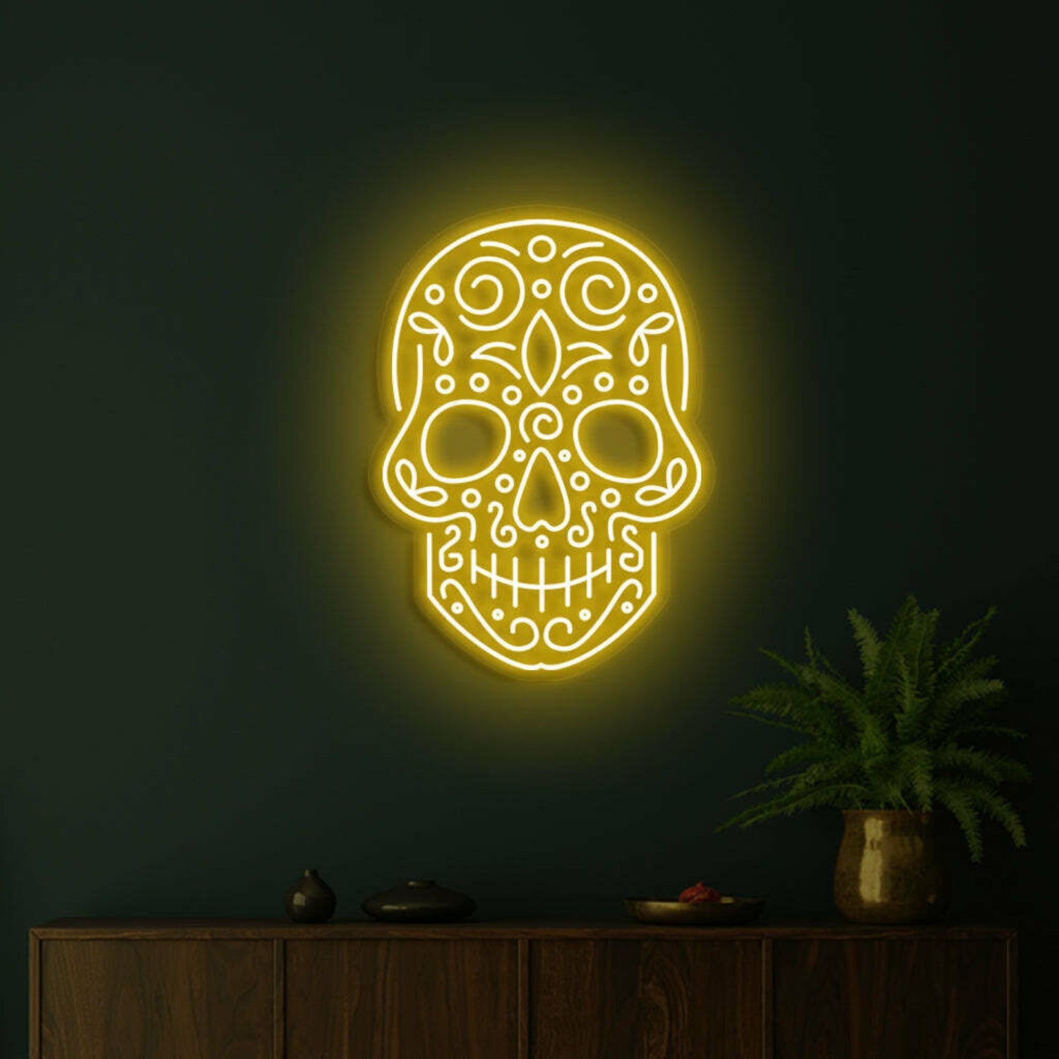 Skull Neon Reminder Of Lifes Edge And Vibrancy | Shineneon