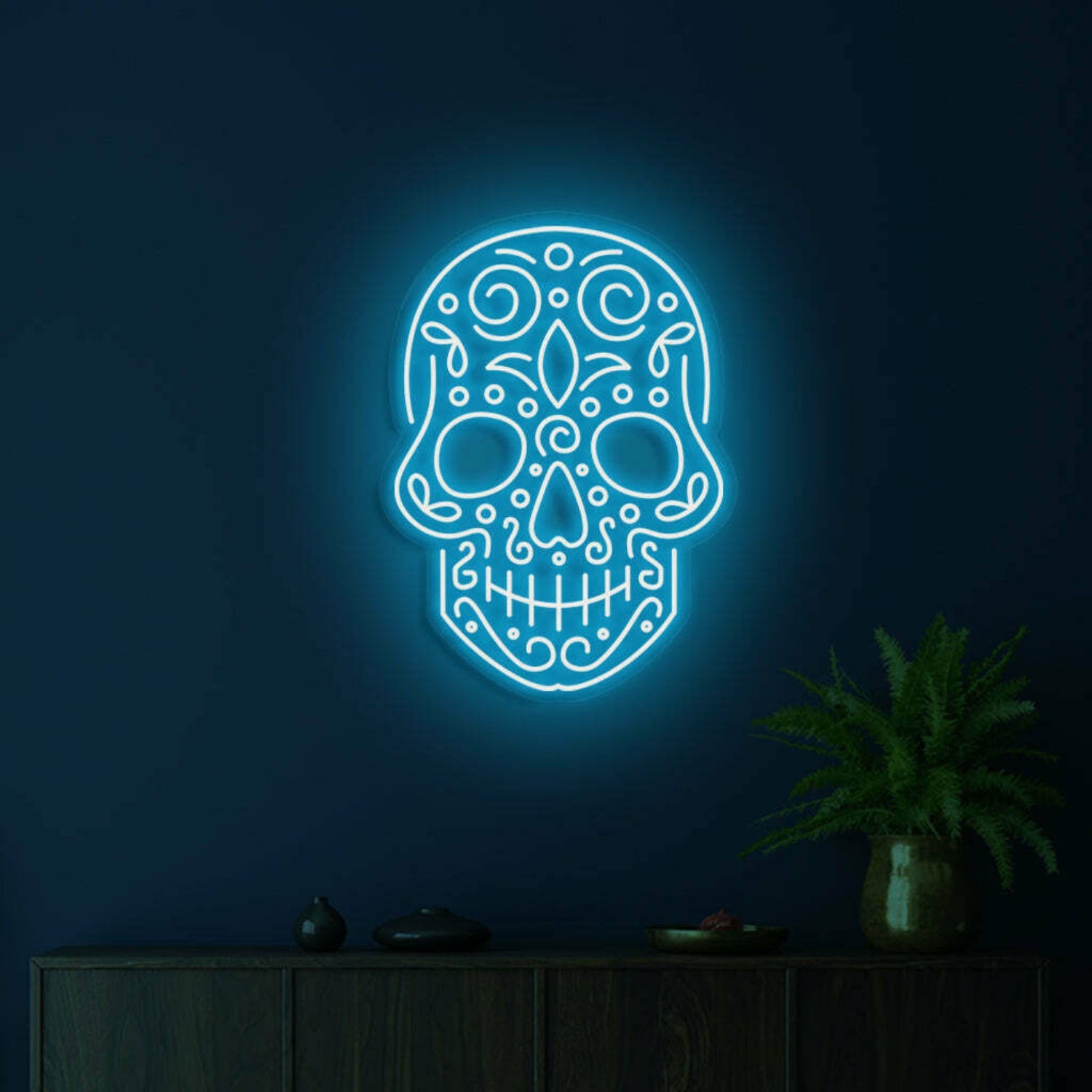 Skull Neon Reminder Of Lifes Edge And Vibrancy | Shineneon