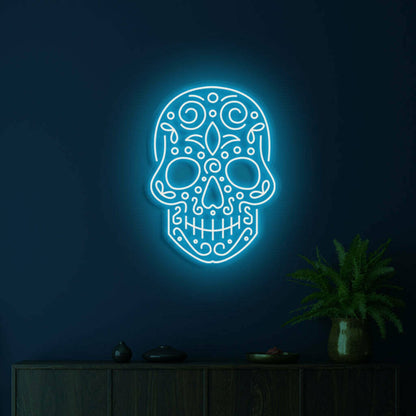Skull Neon Reminder Of Lifes Edge And Vibrancy | Shineneon