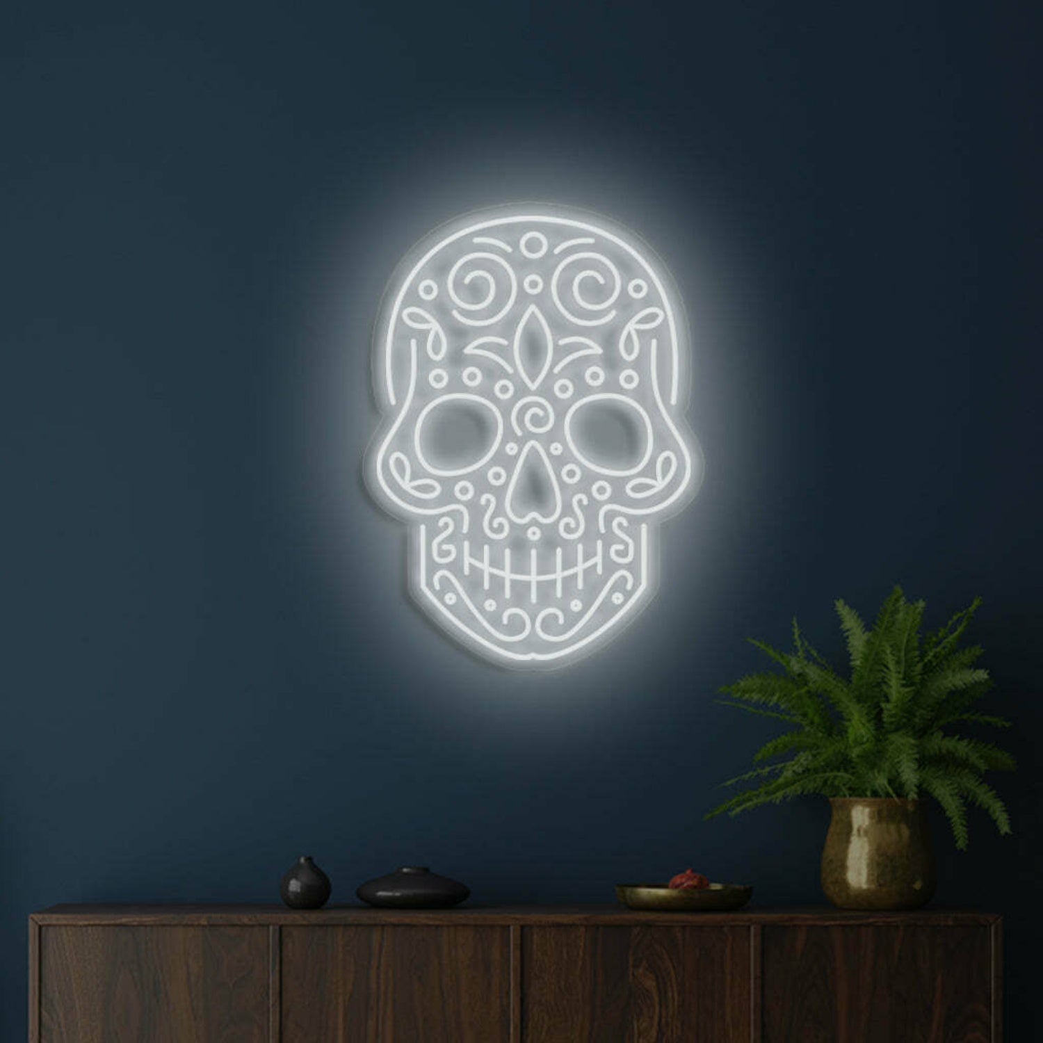 Skull Neon Reminder Of Lifes Edge And Vibrancy | Shineneon