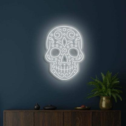 Skull Neon Reminder Of Lifes Edge And Vibrancy | Shineneon