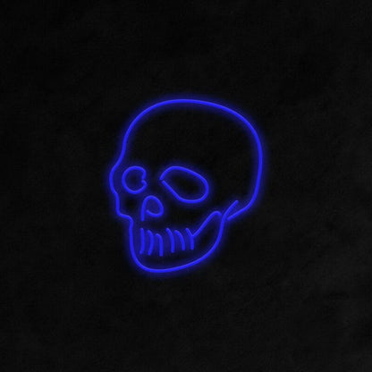 Skull Neon Sign Ideal For Edgy And Halloween-Themed Decor | Shineneon