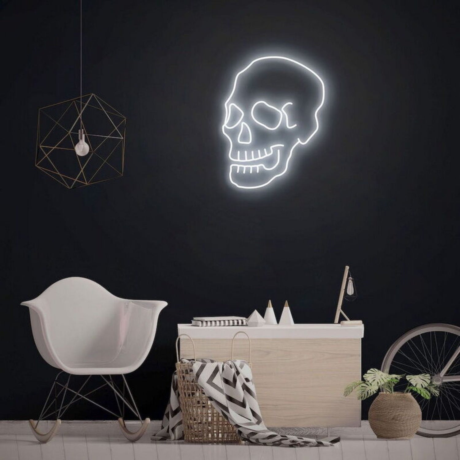 Skull Neon Sign Perfect For A Halloween-Themed Room | Shineneon