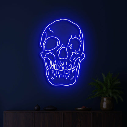 Skull Neon Skilt Edgy Neon Art For A Bold Statement | Shineneon