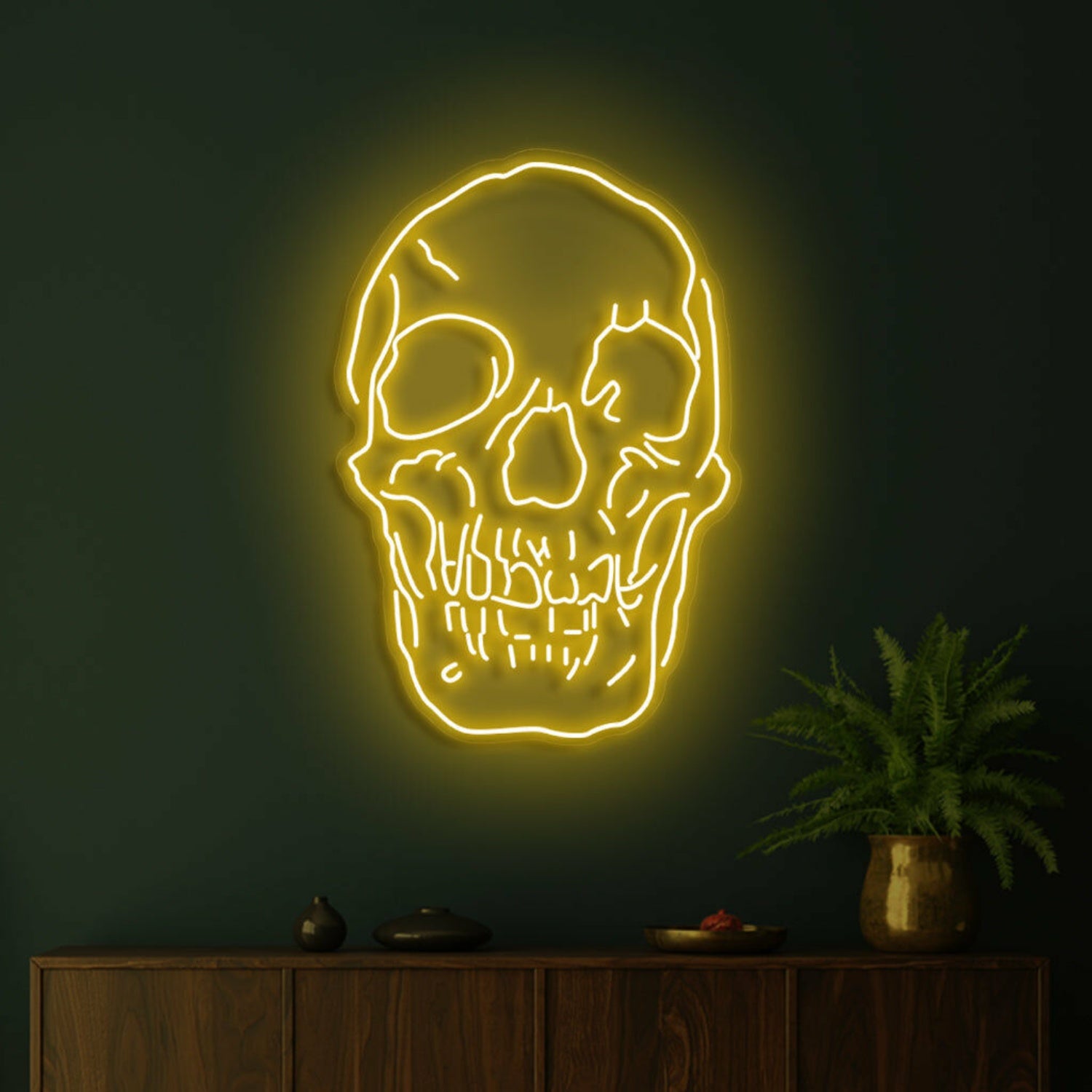 Skull Neon Skilt Edgy Neon Art For A Bold Statement | Shineneon