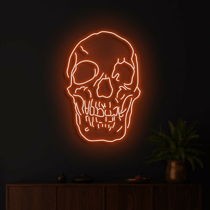 Skull Neon Skilt Edgy Neon Art For A Bold Statement | Shineneon