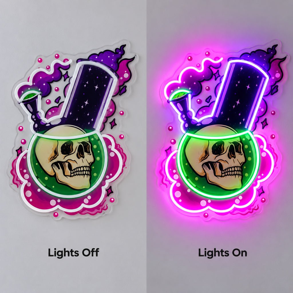 Skull Potion Bottle LED Neon Sign - Shineneon