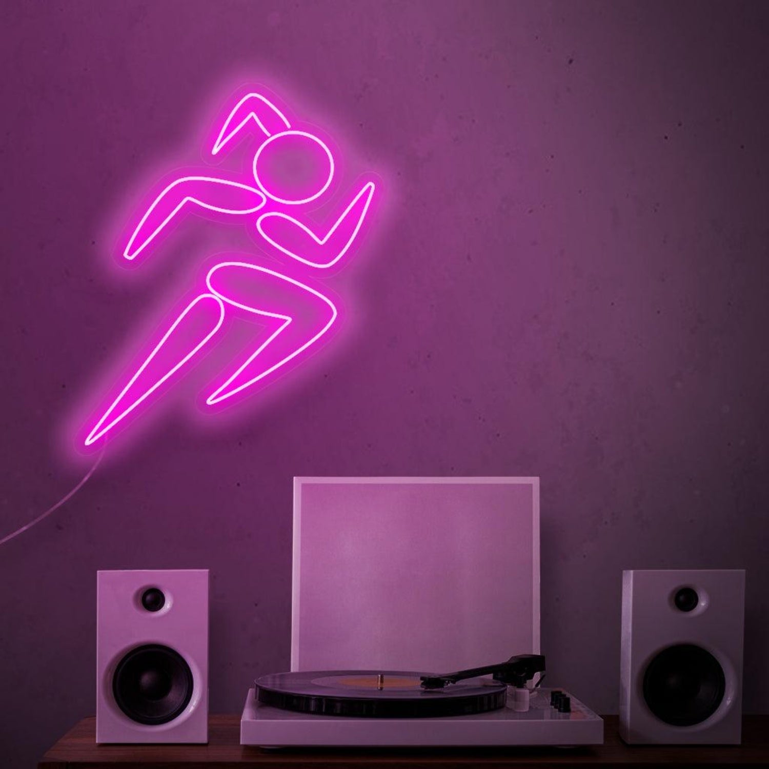 Girl Running Neon Sign | Shineneon