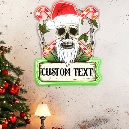 Skull Santa Claus Acrylic Led Neon Sign | Shineneon