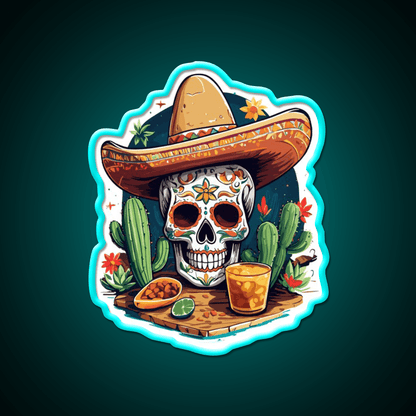 Skull Tequila Drink Cinco De Mayo Mexico Party Drink Tequila Led Neon Sign Rgb Color - Shineneon