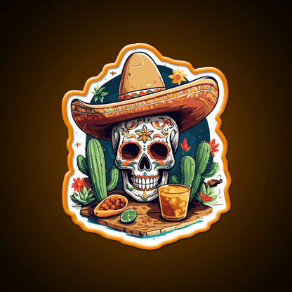 Skull Tequila Drink Cinco De Mayo Mexico Party Drink Tequila Led Neon Sign Rgb Color - Shineneon