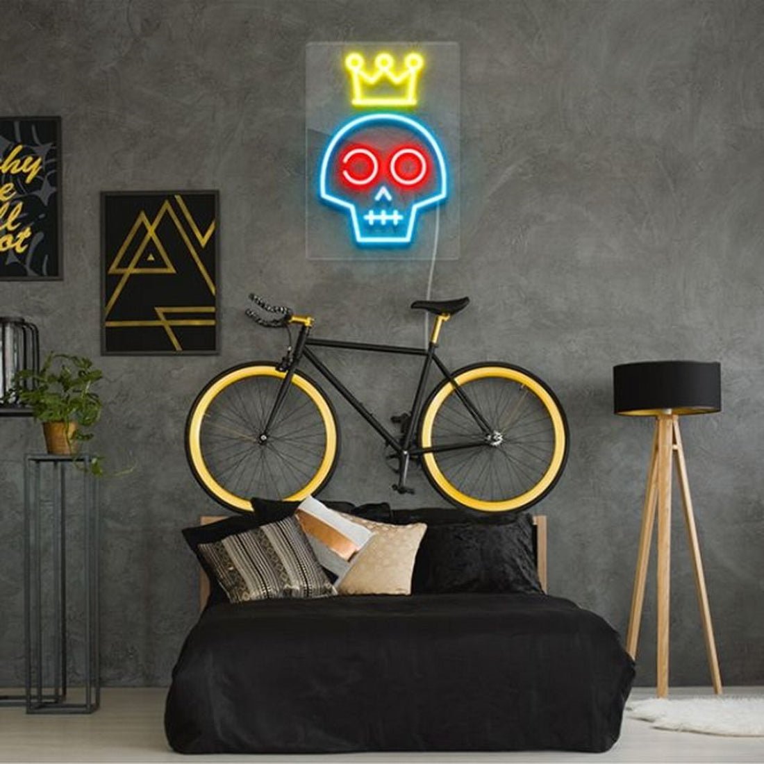 Skull With Crown Led Sign Business Neon Sign - Shineneon