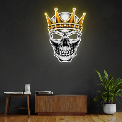 Skull With Crown Neon Sign X Acrylic Artwork | Shineneon