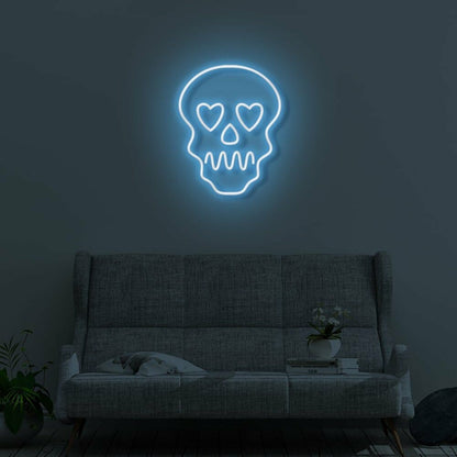 Skull With Hearts Led Neon Sign | Shineneon