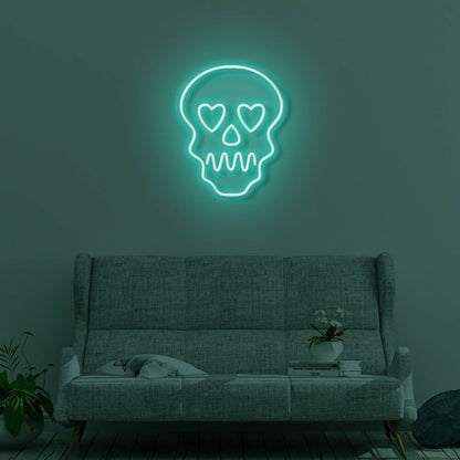 Skull With Hearts Led Neon Sign | Shineneon