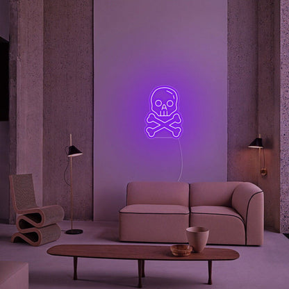 Skull X Bone Halloween Neon Sign | Shineneon