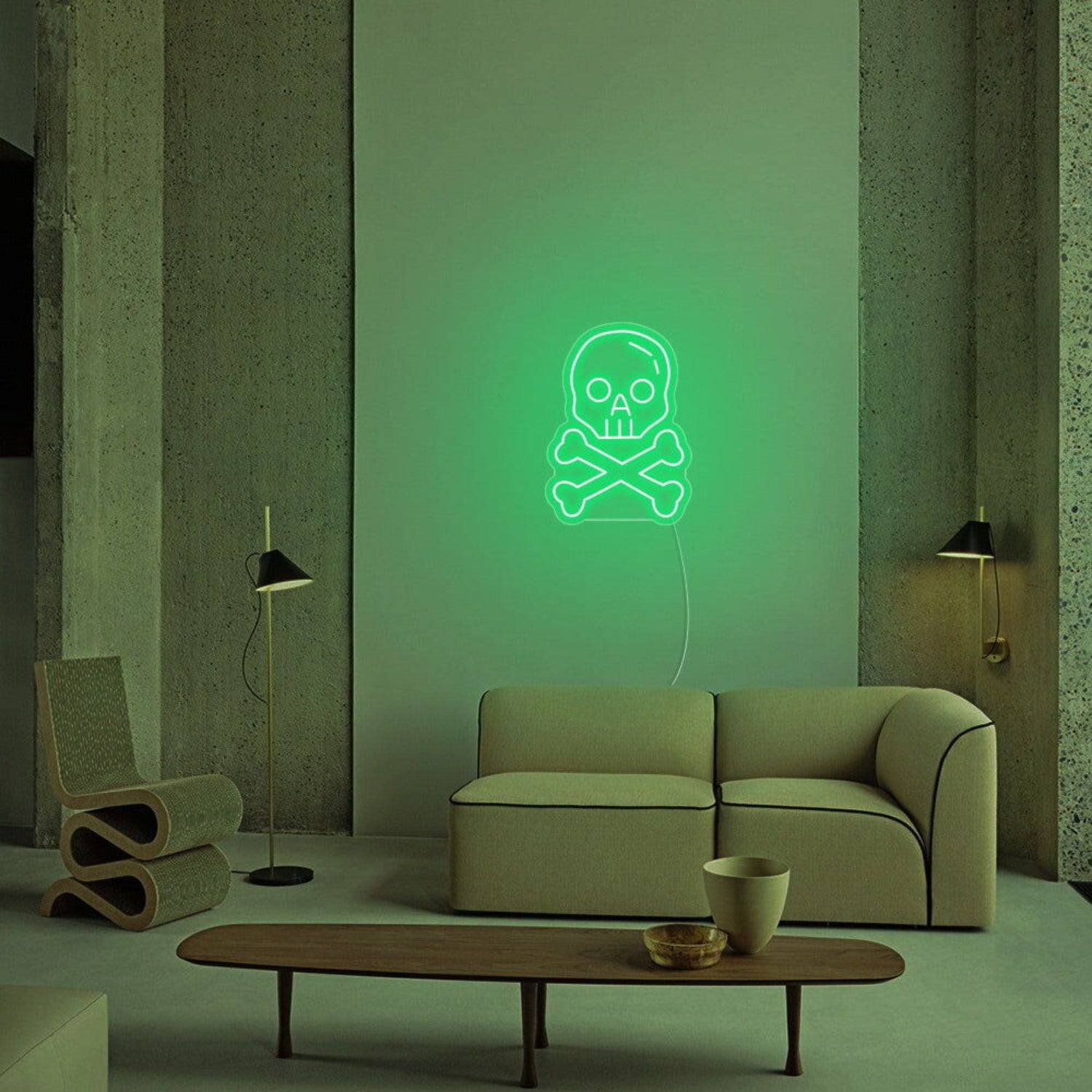 Skull X Bone Halloween Neon Sign | Shineneon