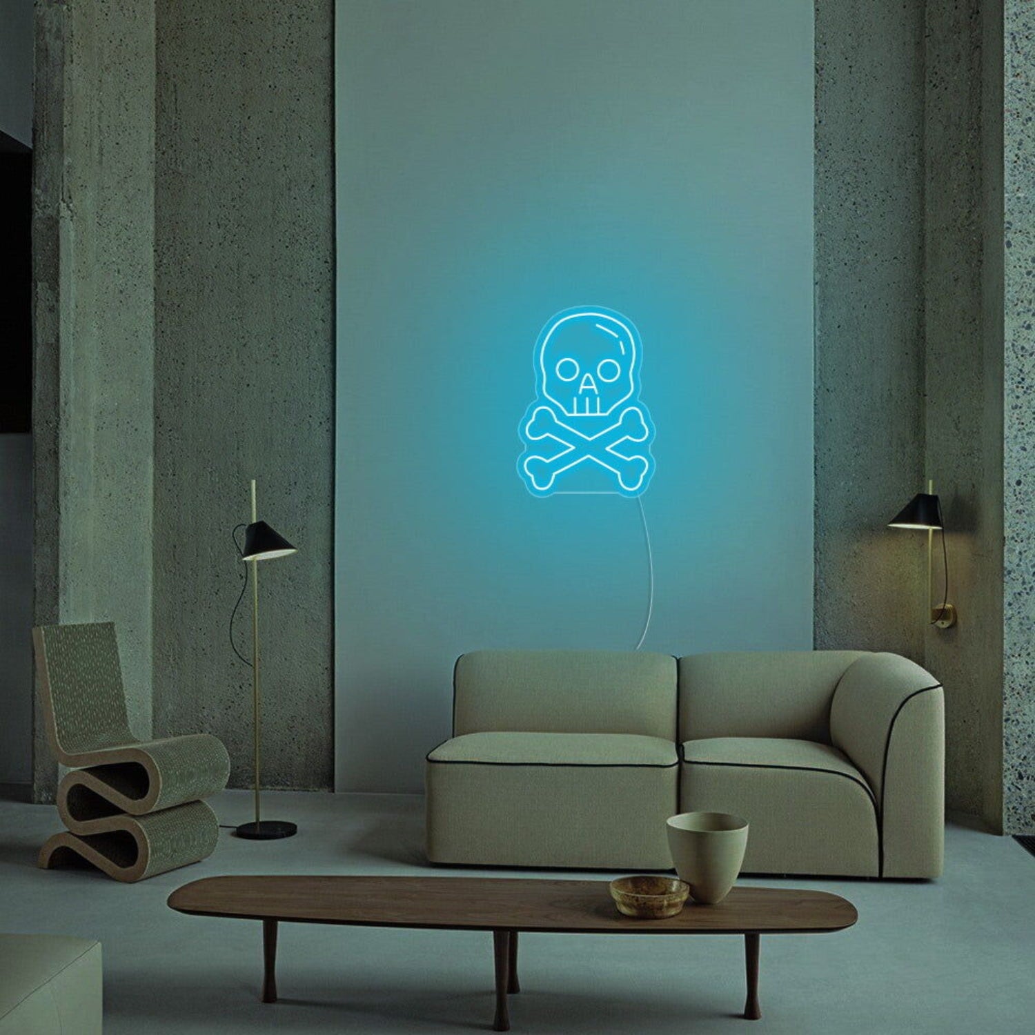 Skull X Bone Halloween Neon Sign | Shineneon