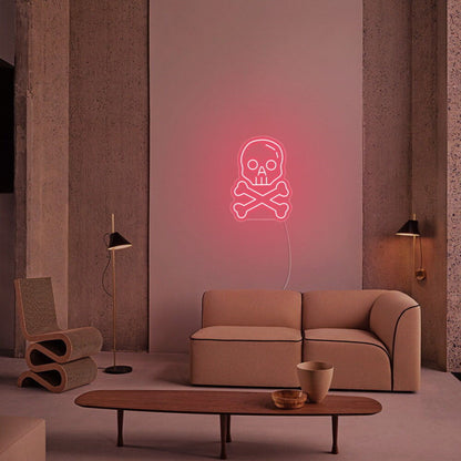 Skull X Bone Halloween Neon Sign | Shineneon