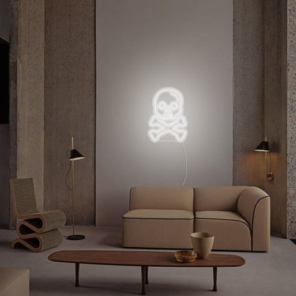 Skull X Bone Halloween Neon Sign | Shineneon