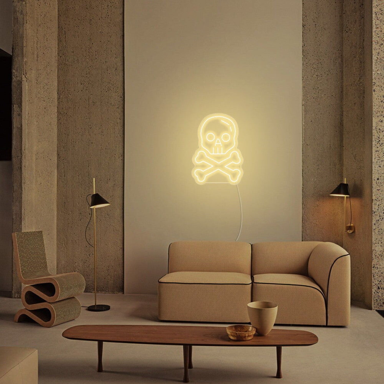 Skull X Bone Halloween Neon Sign | Shineneon