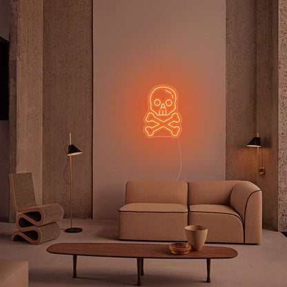 Skull X Bone Halloween Neon Sign | Shineneon