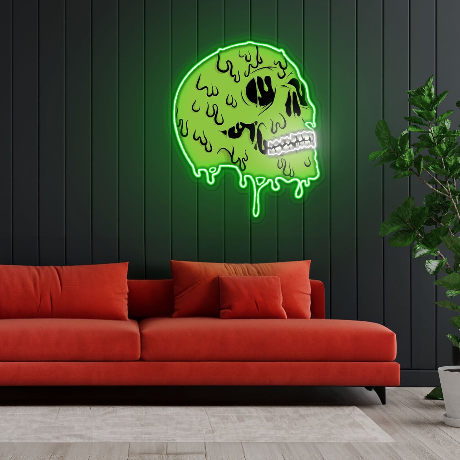 Skull Zombie Neon Sign X Acrylic Artwork | Shineneon