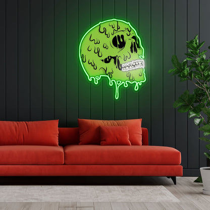 Skull Zombie Neon Sign X Acrylic Artwork | Shineneon