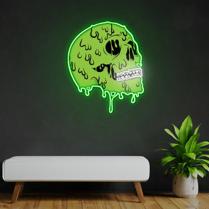 Skull Zombie Neon Sign X Acrylic Artwork | Shineneon