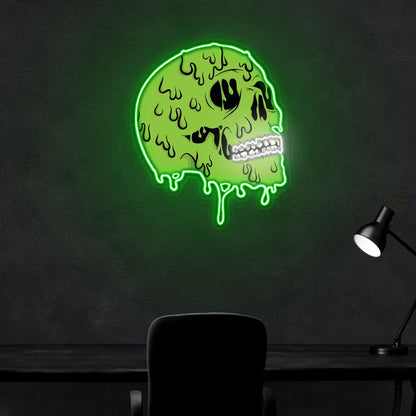 Skull Zombie Neon Sign X Acrylic Artwork | Shineneon