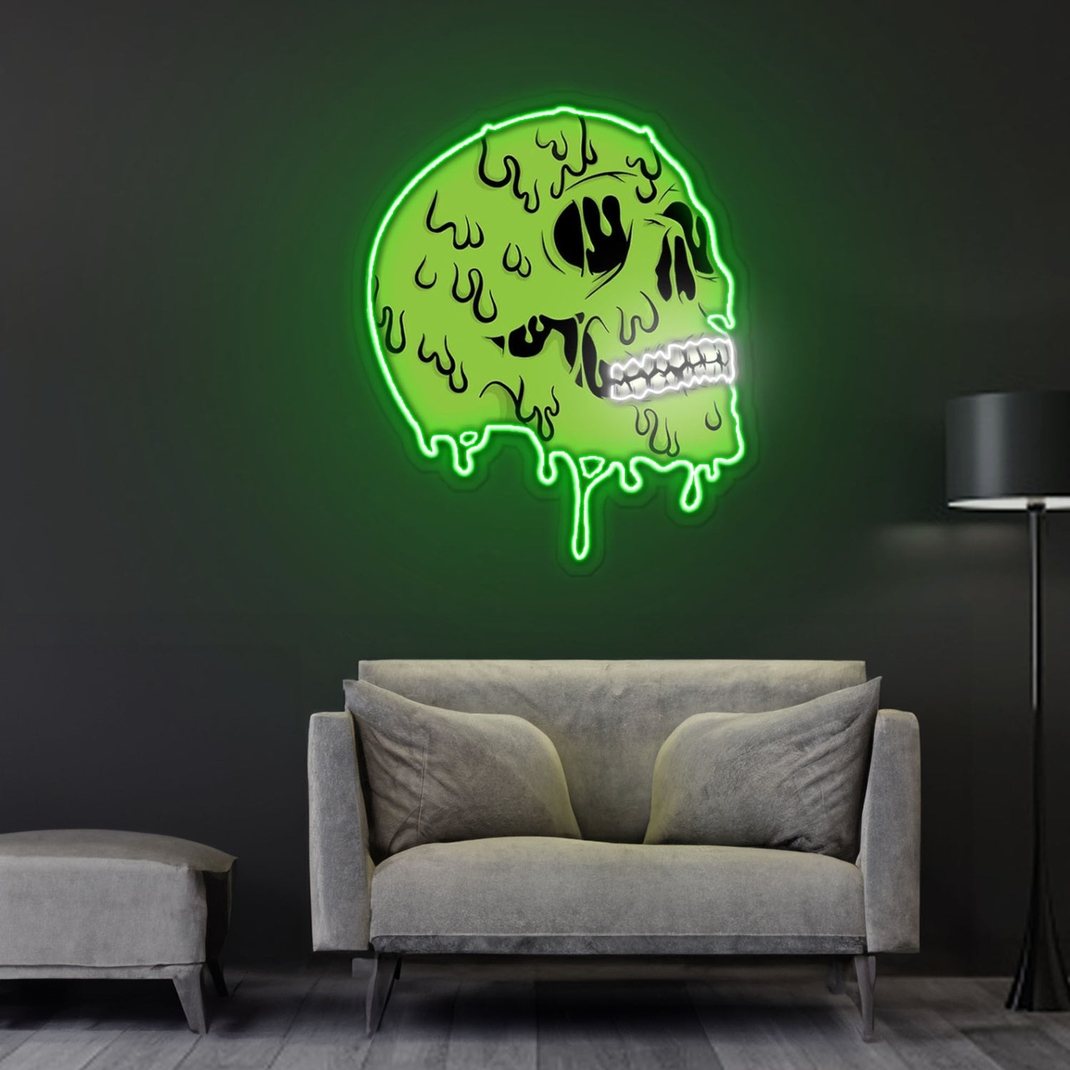 Skull Zombie Neon Sign X Acrylic Artwork | Shineneon