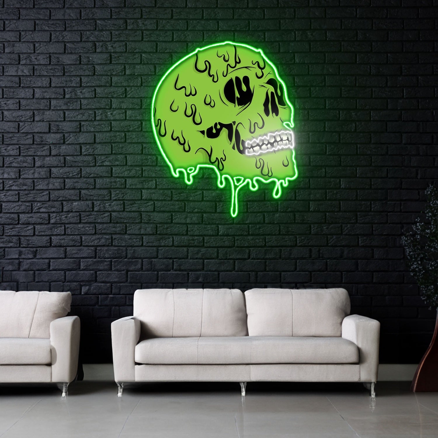 Skull Zombie Neon Sign X Acrylic Artwork | Shineneon