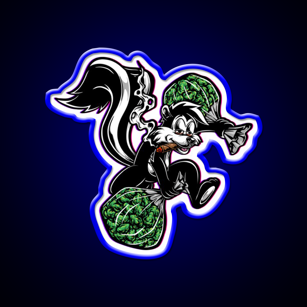 Skunk Weed Hemp Inspired Green Leaf Led Neon Sign Rgb Color - LED neon sign view 5