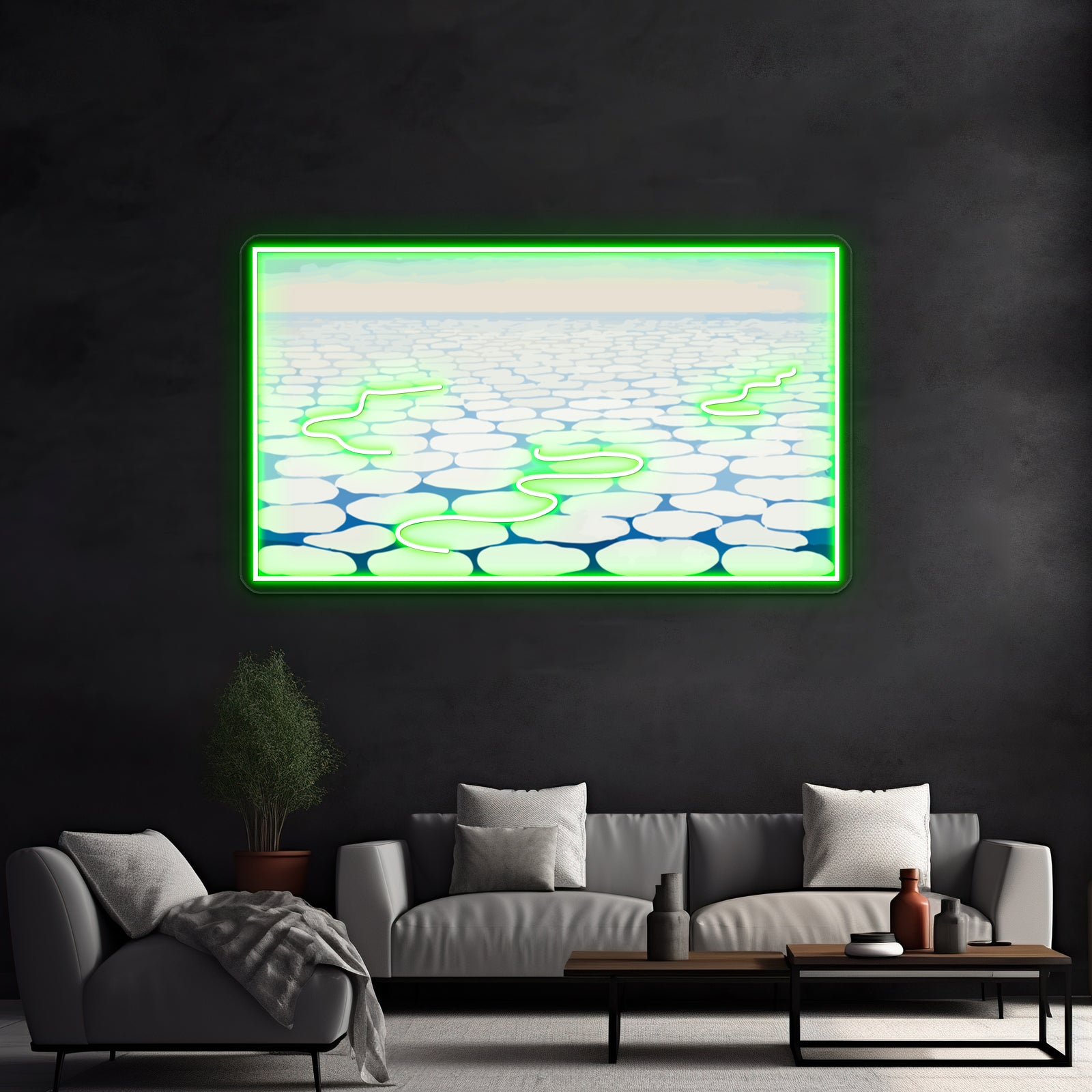 Sky Above Clouds Iv Georgia Okeeffe Wall Artwork Neon Signs | Shineneon