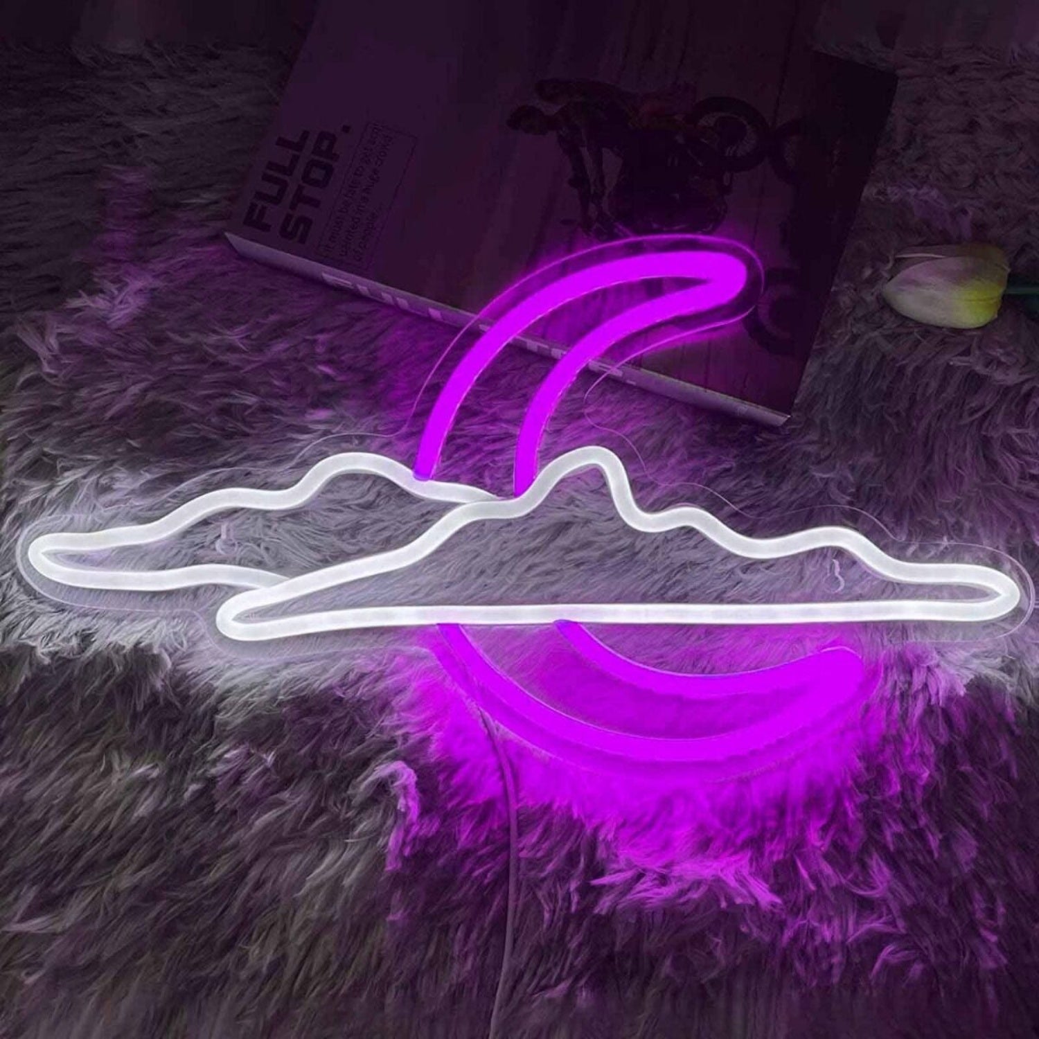 Sky Clouds Crescent Moon Decorating Led Neon Signs - Shineneon