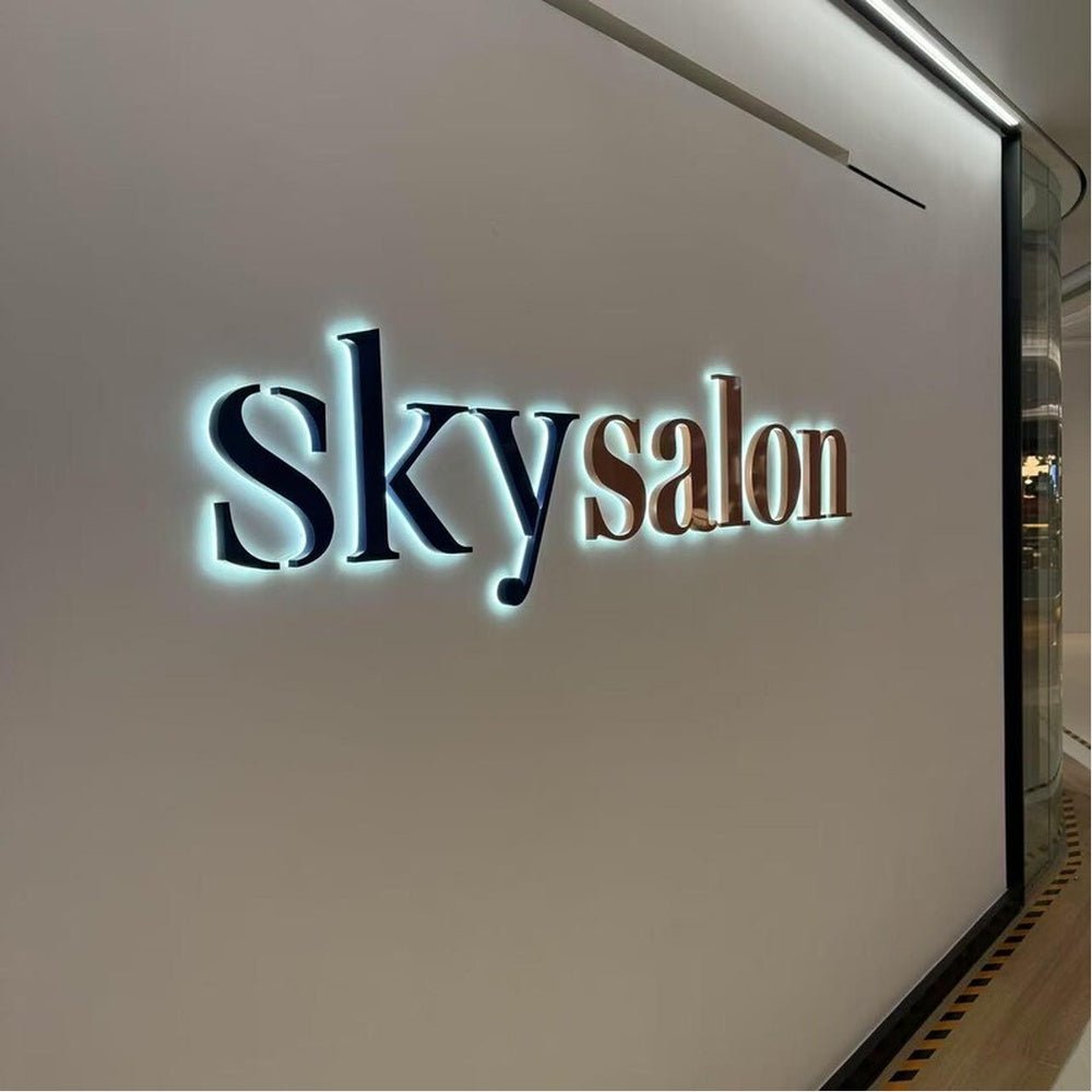 Sky Salon 3D Backlit Channel Letters Led Light Sign - Shineneon